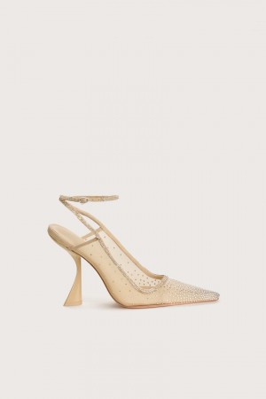 Sandały Cult Gaia Diya Sling Back Beżowe | NI2541603