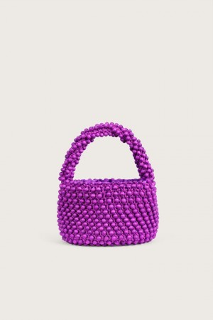 Tote Cult Gaia Cora Mini Fioletowe | ML1920563