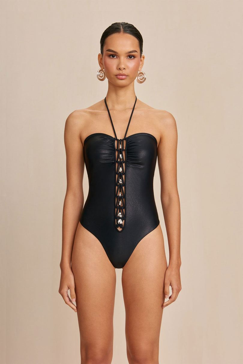 Body Cult Gaia Elorie One Piece Czarne | IL9374285