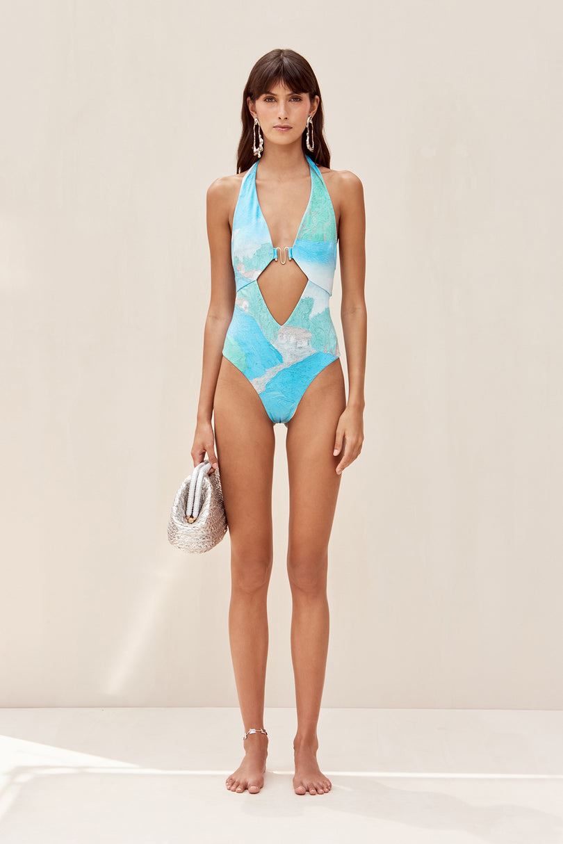 Body Cult Gaia Suy One Piece Turkusowe | UN8342067