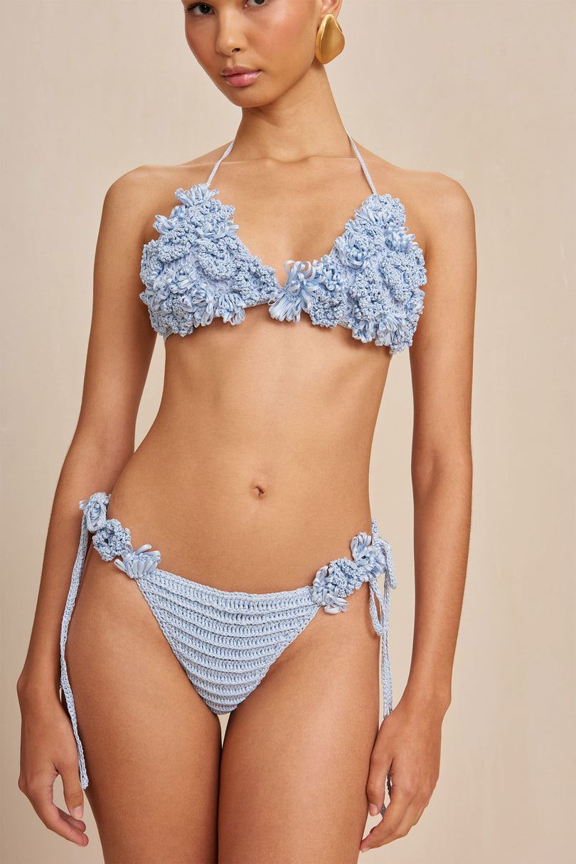 Dół od Bikini Cult Gaia Pola Crochet Niebieskie | WD3879542