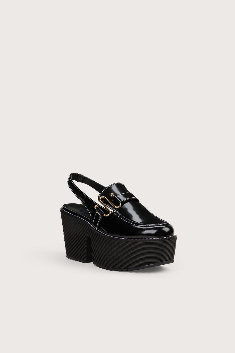 Sandały na Platformie Cult Gaia Yessie Sling Back Czarne | KM2184357