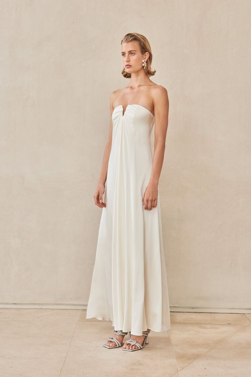 Sukienka Cult Gaia Janelle Gown Białe | VC7215493