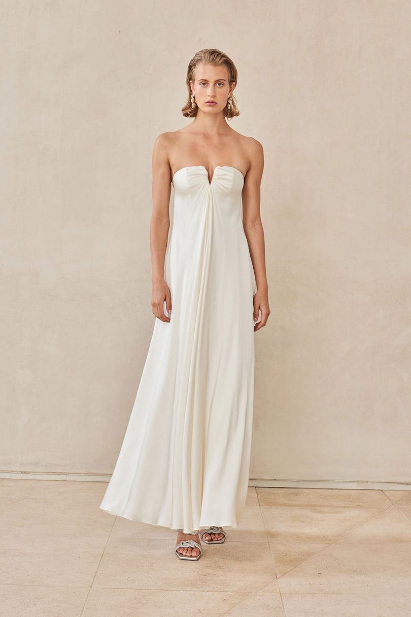 Sukienka Cult Gaia Janelle Gown Białe | VC7215493